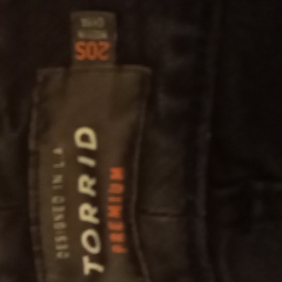 Torrid Premium Black Distressed Jeggings - Picture 3 of 3